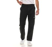 Wrangler Cargo Pants for Men Big and Tall - Twill Half Elastic Mens Cargo Pants, Relaxed Fit Workwear Pants, Black, 2X