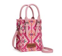 Wrangler Cow Print Crossbody Bag for Women Western Womens Handbag Small Purse, Angel-pink