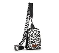 Wrangler Cow Print Crossbody Bags for Women Western Sling Bag with Adjustable Starp Cross Body Purse, Dark-grey