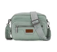 Wrangler Crossbody Bag for Women Multi Pocket Crossover Bag Shoulder Pursea with Adjustable Strap, Green, M, Wrangler Crossbody Bag for Women Vegan Leather Vintage Multi Pocket Crossover Bag Shoulder