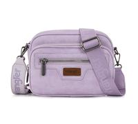 Wrangler Crossbody Bag for Women Vintage Multi Pocket Crossover Bag Shoulder Purse with Adjustable Strap, Purple, Medium