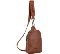 Wrangler Crossbody Bags for Women Chic Sling Bag and Purses with Adjustable Strap Holiday Gift Choice, A-brown