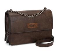 Wrangler CrossBody Purse for Women Western Small Clutch Wallet Trendy Shoulder Bag with Chain Strap Gift WG149-236CF, Dark Coffee