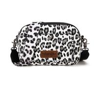 Wrangler Crossbody Purses for Women Trendy Camera Snapshot Bag with Wide Strap, Double Layer Leopard Black, Medium