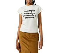 Wrangler Damen T-Shirt Shrunken Band Tee, Slim Fit