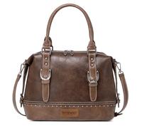 Wrangler Doctor Bag for Women Satchel Handbags, Black Coffee, One Size