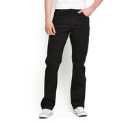 Men's Wrangler Durable Basic Regular Fit Low Stretch Jeans in Black - 40R | TJ Hughes