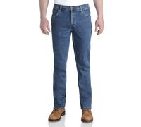 Wrangler Durable Stretch Denim Jeans Basic Regular Fit Stonewash Blue