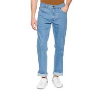 Wrangler Durable Stretch Denim Jeans Mens Regular Fit Pants Lightstone Blue