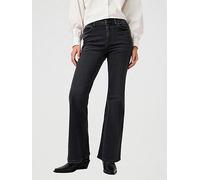 Wrangler Fierce Flare Jean- Black, Black, Size 27, Inside Leg 32, Women Black