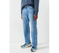 Wrangler Frontier Relaxed Straight Fit Jeans, Blue, Size 32, Inside Leg Regular, Men Blue