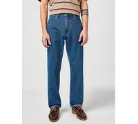 Wrangler Frontier Relaxed Straight Fit Jeans - Dark Blue, Dark Blue, Size 32, Inside Leg Regular, Men Dark Blue