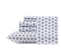 Wrangler Full Sheet Set Silky Lightweight Bedding Set Casual Home D cor Horseshoe Dots Navy Full