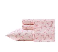 Wrangler - Full Sheet Set Super Soft Bedding Set Cozy Home Decor Yellowstone Inspired Oeko-Tex Certified (Steer Skulls Pink Full)