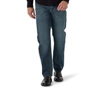 Wrangler Mens Free-to-Stretch Relaxed Fit Jean Marine 34W x 34L