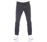 Wrangler Greensboro Men's Jeans Regular Fit Jeans Trousers Denim Stretch Cotton Blue Black W30-W44, Black Out (Wss3ht62d), 36 W/32 L