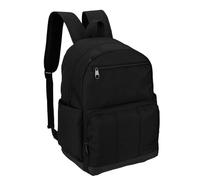 Wrangler Industry Backpack Classic Logo Water Resistant Casual Daypack with Padded Laptop Notebook Sleeve, Black, 17.5 x 11.5 x 5.5 inches, 34L