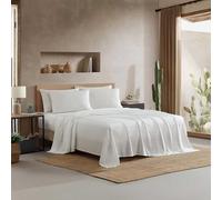 Wrangler - King Size Sheets Set, Soft & Lightweight Bonus Bedding Set for Year Round Comfort, 6 Piece Bed Sheets with Matching Pillowcases & Fitted Sheet (Line Dance Beige)