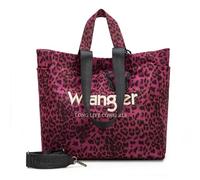 Wrangler Large Tote Bag for Women Designer Leopard Print Purse with Detachable Strap for Travel Work Gym Purple WG433-8317PP
