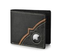 Wrangler Men’s Bifold Slim RFID Blocking Wallet, Genuine Leather, Casual Everyday, Black, One Size, Casual