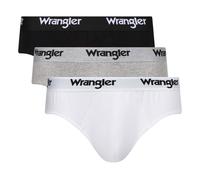 Wrangler Men’s Norrie Stretch Cotton Briefs 3 Pack - Black, White & Grey Underwe