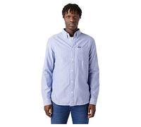 Wrangler Men's 1 PKT Button Down Shirt, Blue Tint, X-Large