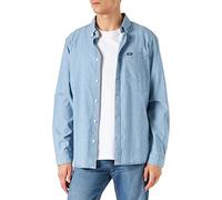 Wrangler Men's 1 PKT Button Down Shirt Shirt, Light Indigo, Small