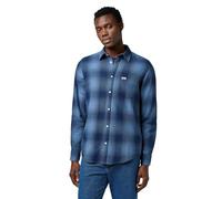 Wrangler Men's 1 Pkt Shirt, Blue (Dark Indigo), L