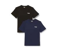 Wrangler Sign Off Regular Short Sleeve T-shirt 2 Units Black 2XL Men