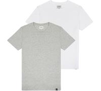 Wrangler Men's 2 Pack TEE Shirt, MID Grey Melee, X-Large