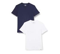 Wrangler Men's 2 Pack TEE T-Shirt, Navy, XXL