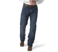 Wrangler Mens 20X Competition Active Flex Relaxed Fit Jeans, River Wash, 35W x 36L