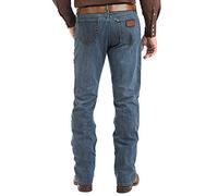 Wrangler Men's 20x Competition Active Flex Slim Fit Jean, Stone Blue, 35W x 32L