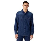 Wrangler Mens 27mw Shirt, Dark Stone, L UK