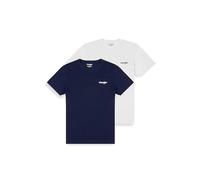 Wrangler Men's 2PACK Sign Off TEE Shirt, Real Navy, Large