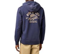 Wrangler Men's Americana Hoodie Hooded Sweatshirt, Navy, M