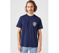 Wrangler Mens Americana Round Neck T-Shirt Navy