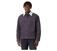 Wrangler Antifit Fleece-Trimmed Cotton-Corduroy Trucker Jacket - L