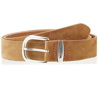 WRANGLER - Mens Belt - 100% Leather - Easy Belt - Brown Suede