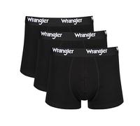 WRANGLER Men's Boxer Shorts in Black | Soft Touch Organic Cotton Trunks with Stretchy Elasticated Waistband | Comfortable and Breathable Underwear - Multipack of 3