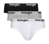 WRANGLER Men's Boxers briefs in Black/White/Grey | Super Soft Touch Organic Cotton Trunks and Stretchy Elasticated Waistband | Comfortable & Stretchable - Multipack of 3