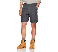 Wrangler Men's Canvas Utility Hiker Short Cargo, Charcoal, 28