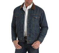 Wrangler Men's Concealed Carry Blanket Lined Denim Jacket, Indigo, Large