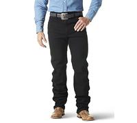 Wrangler Men's Cowboy Cut Active Flex Original Fit Jean, Black, 34-36