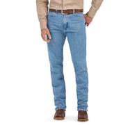 Wrangler Men's Cowboy Cut Original Fit Jean, Gold Buckle Bleach, 28X30