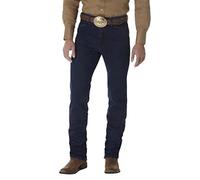 Wrangler Men's Cowboy Cut Slim Fit Jean Jeans, Dark Stone, 31W / 34L
