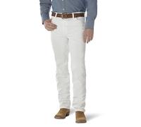Wrangler Men's Cowboy Cut Slim Fit Jean Jeans, White, 27W / 32L