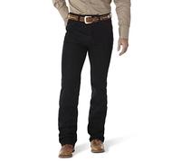 Wrangler Men's Cowboy Cut Slim Fit Stretch Boot Cut Jean PANTS, Black Stretch, 34W / 30L