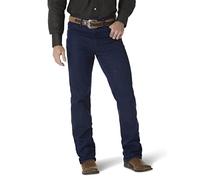 Wrangler Men's Cowboy Cut Slim Fit Stretch Boot Cut Jean PANTS, Indigo Stretch, 33W / 34L