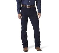Wrangler Men's Cowboy Cut Slim Fit Stretch Boot Cut Jean PANTS, Navy Stretch, 36W / 32L